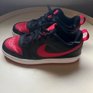 Nike Kids Black and Red Sneakers